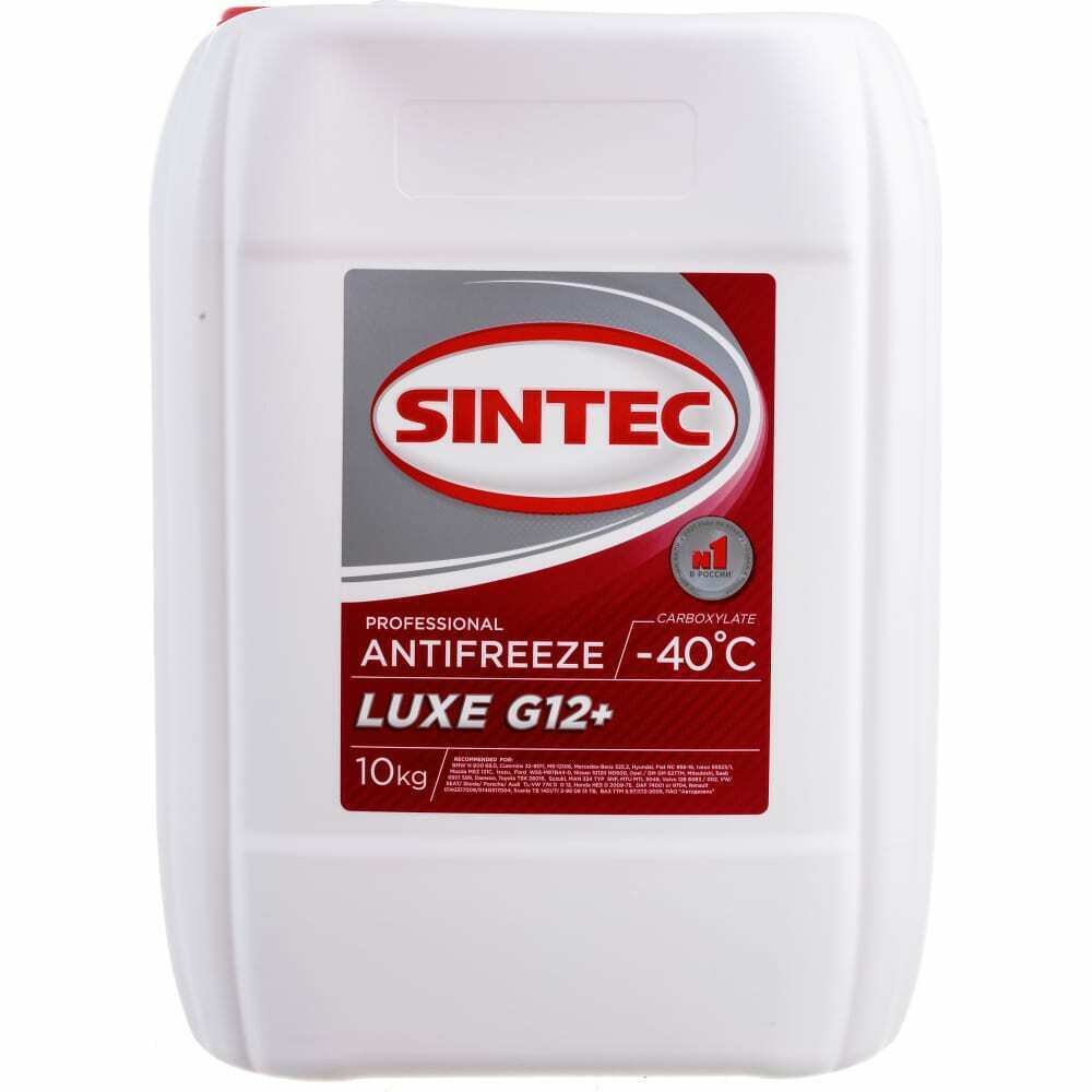 Антифриз Sintec Luxe G12+ red -40 10кг SINTEC, 756665
