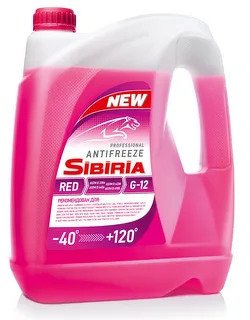 Антифриз SIBIRIA КРАСНЫЙ G12 5 КГ SINTEC, 805600