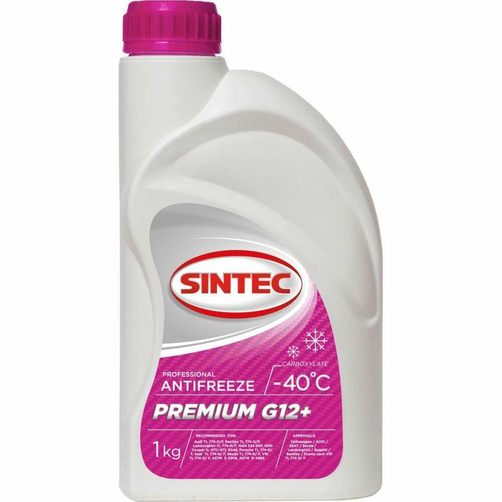 Антифриз Sintec Premium G12+ red -40 1кг SINTEC, 990453