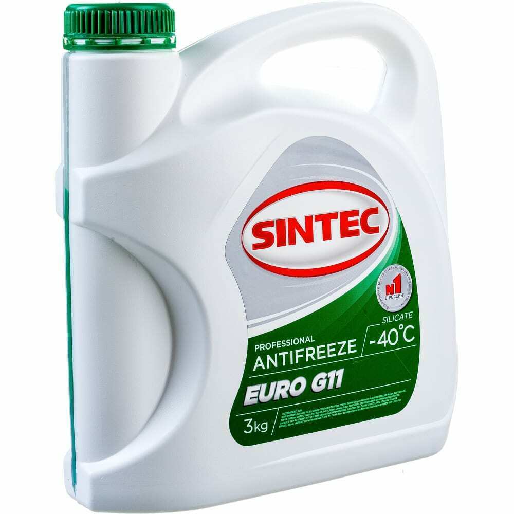 Антифриз Sintec Euro G11 green -40 3кг (К07-01) SINTEC, 990465