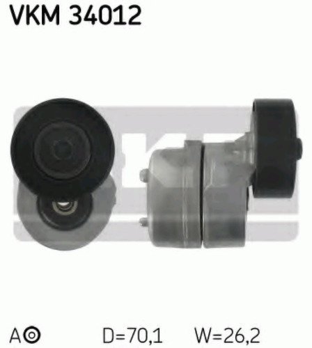 Ролик натяжителя SKF, VKM34012