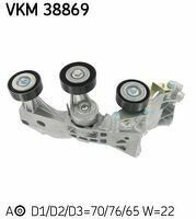 Натяжной ролик, поликлиновой  ремень SKF, VKM38869