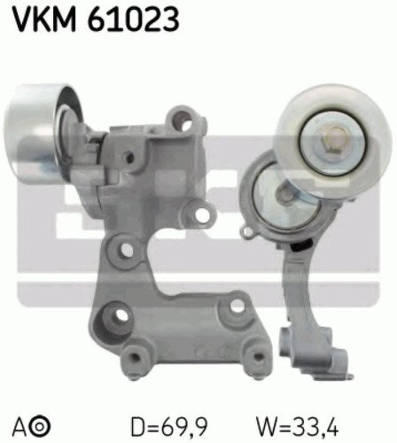 Ролик натяжителя SKF, VKM61023