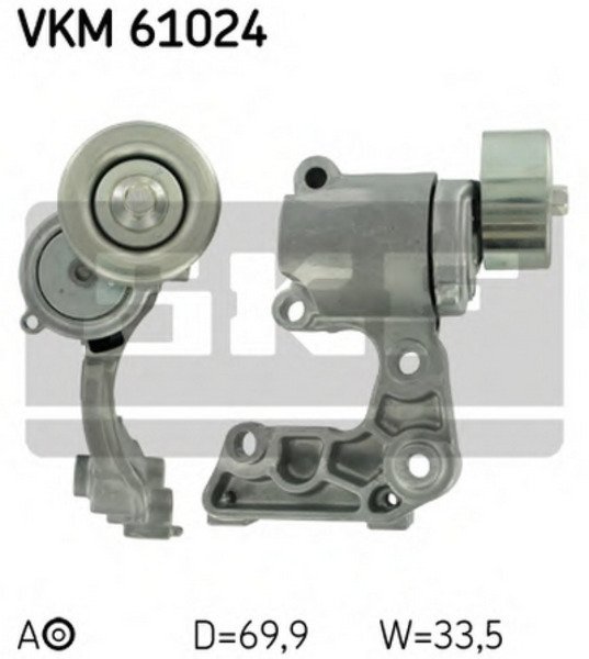 Ролик натяжной навесного оборудования SKF, VKM61024