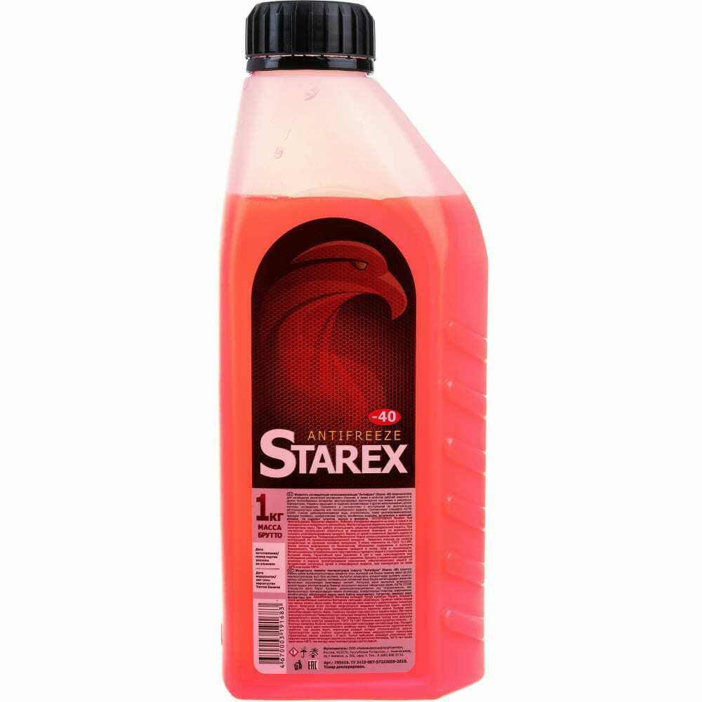 Антифриз Starex red -40 1кг (Север) STAREX, 700618