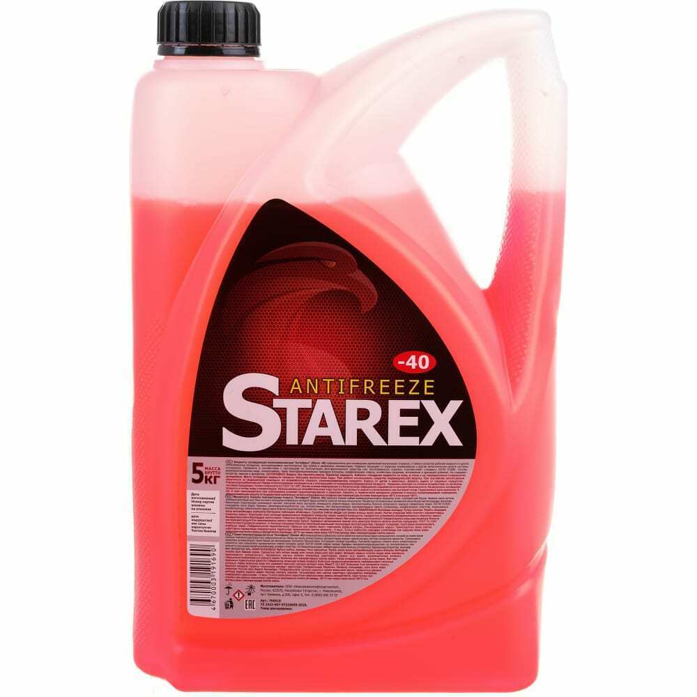 Антифриз Starex red -40 5кг (Север) STAREX, 700619