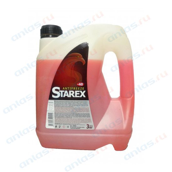 Антифриз STAREX красный 3кг STAREX, 700654