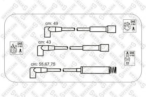 К-кт проводов Opel Kadett EVectra A 1.6 <94 STELLOX, 1032311SX