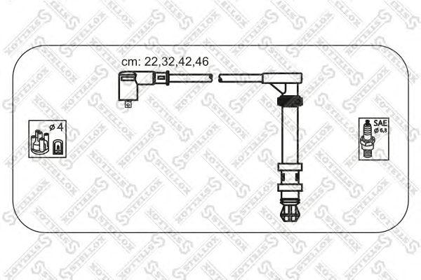 К-кт проводов Fiat BravaMareaPalio 1.61.8 16V 95> STELLOX, 1038133SX