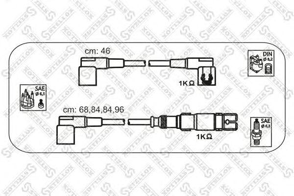 К-кт проводов MB W201 1.8-2.3 82-92W124 2.02.3 M102 85-92 STELLOX, 1038248SX