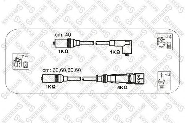 К-кт проводов Audi 100 2.0 91> STELLOX, 1038330SX