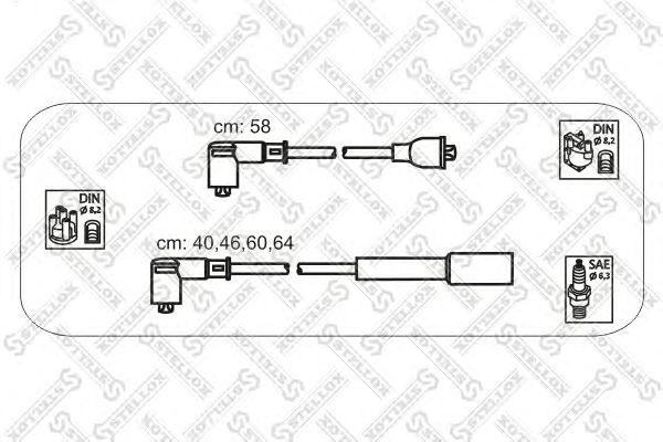 К-кт проводов KIA SephiaPride, Mazda 323 1.1-1.8 87> STELLOX, 1038453SX