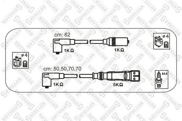 К-кт проводов VW T3 1.92.1 DJ 84> STELLOX, 1038455SX