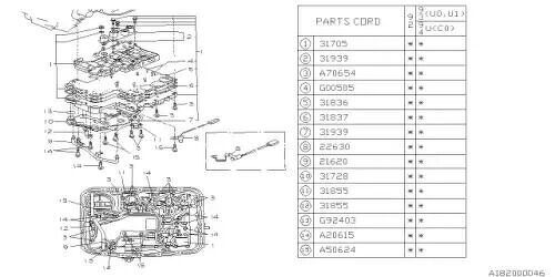 Фильтр АКПП SUBARU, 31728AA010