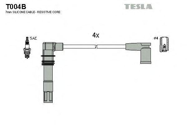 Провода высоковольтные TESLA, T004B