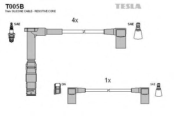 Провода высоковольтные TESLA, T005B