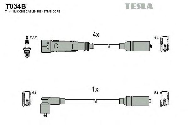 Провода высоковольтные TESLA, T034B