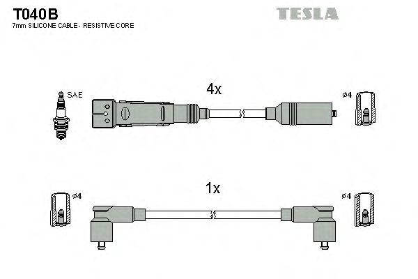 Провода высоковольтные TESLA, T040B