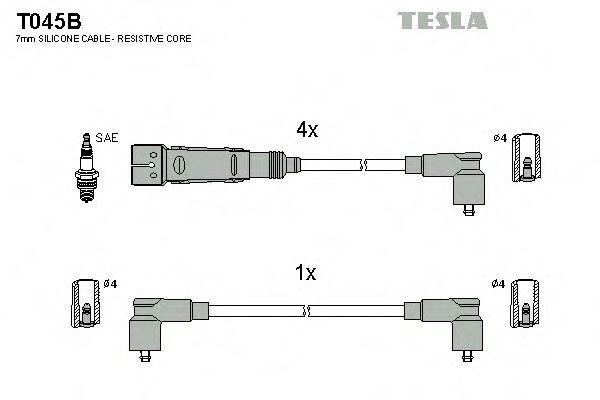 Комплект проводов TESLA, T045B