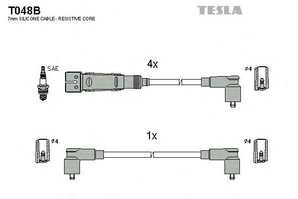 Провода высоковольтные TESLA, T048B