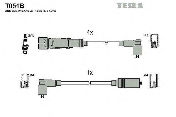 Комплект проводов TESLA, T051B