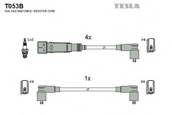 Провода высоковольтные TESLA, T053B