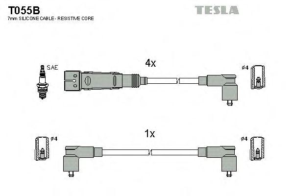 Провода высоковольтные TESLA, T055B