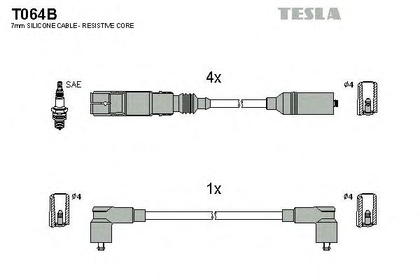 Провода высоковольтные TESLA, T064B