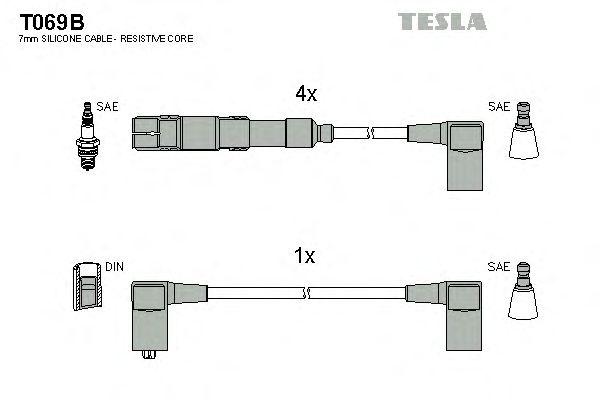Комплект проводов TESLA, T069B