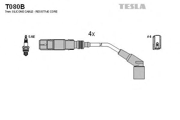 Провода высоковольтные TESLA, T080B