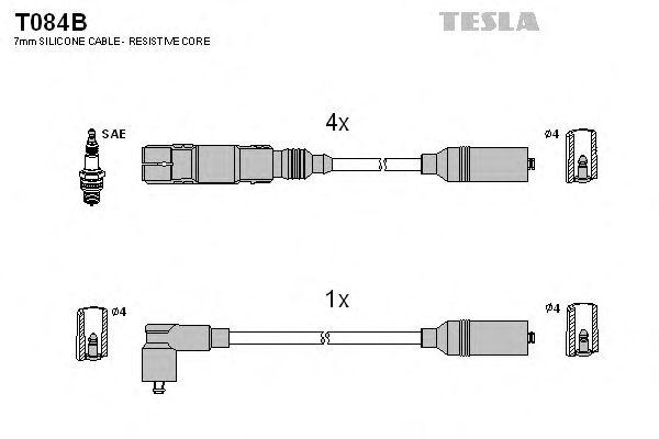 Провода высоковольтные TESLA, T084B