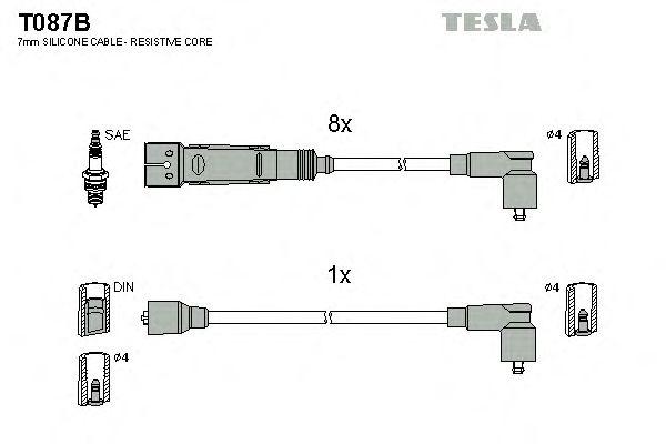 Провода высоковольтные TESLA, T087B