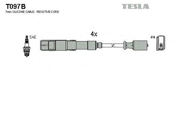 Провода высоковольтные TESLA, T097B