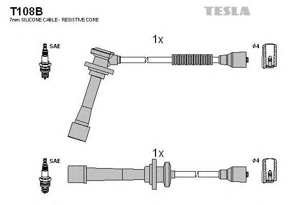 ПРОВОД ВВ TESLA, T108B