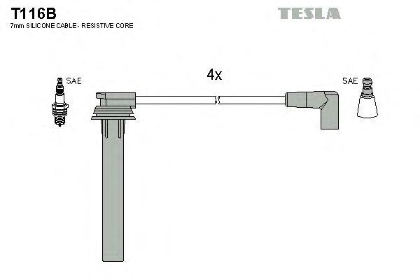 Провода высоковольтные TESLA, T116B