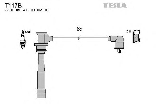 Провода высоковольтные TESLA, T117B