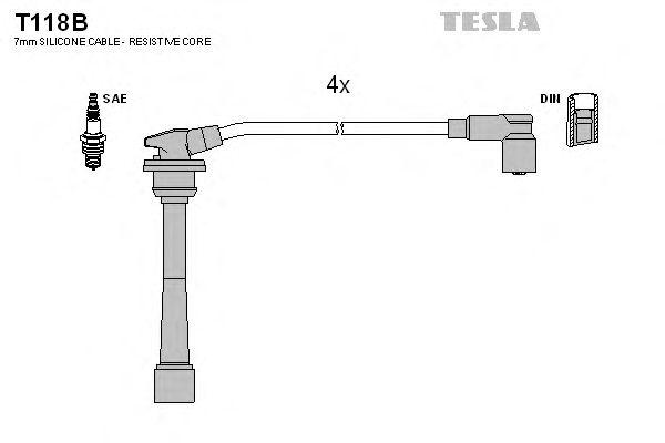 Провода высоковольтные TESLA, T118B