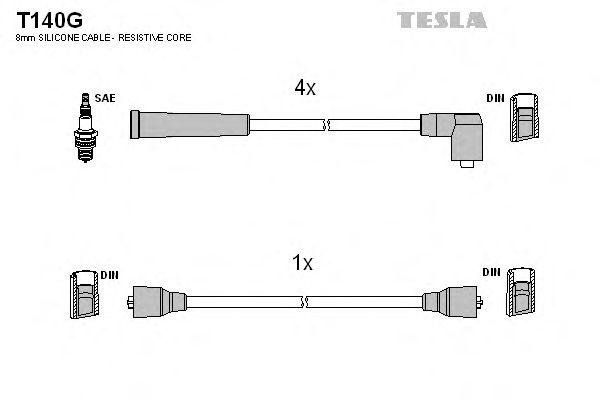 Провода высоковольтные TESLA, T140G