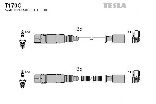 Провода высоковольтные TESLA, T170C