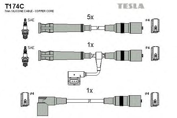 Провода высоковольтные TESLA, T174C