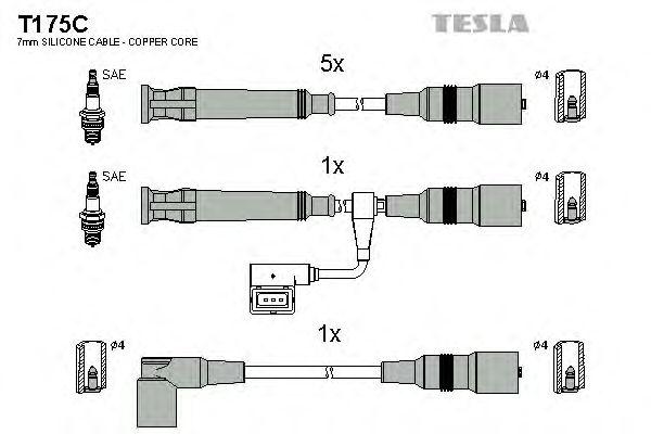 Комплект проводов TESLA, T175C