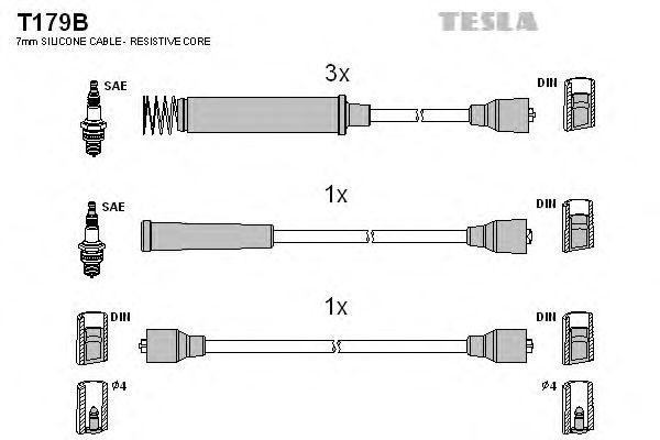 Комплект проводов TESLA, T179B