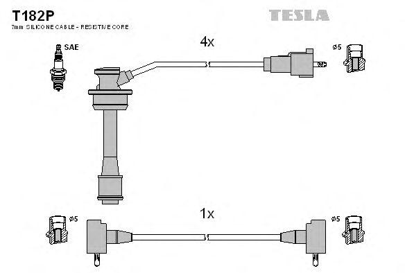 Провода высоковольтные TESLA, T182P