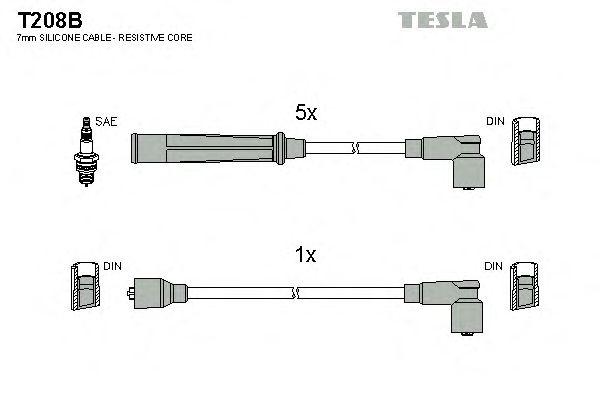 Провода высоковольтные TESLA, T208B