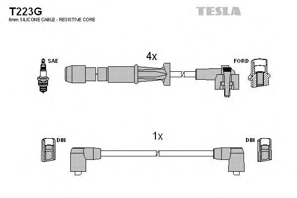 Комплект проводов TESLA, T223G