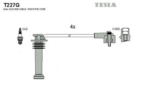 Комплект проводов TESLA, T227G