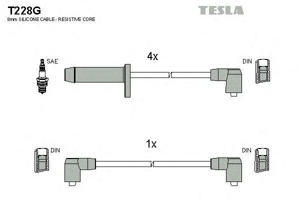 Комплект проводов TESLA, T228G