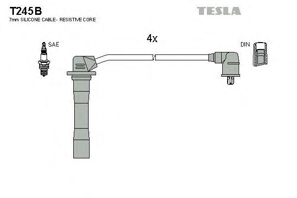 Провода высоковольтные TESLA, T245B