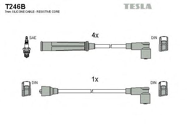 Провода высоковольтные TESLA, T246B