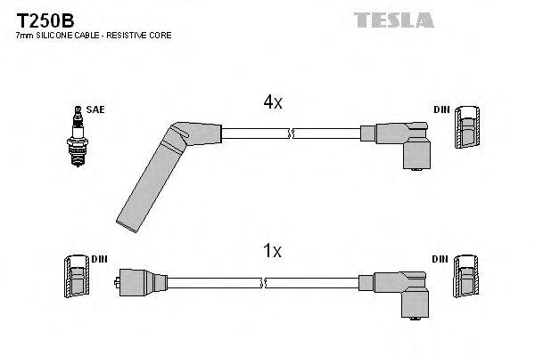 Комплект проводов TESLA, T250B